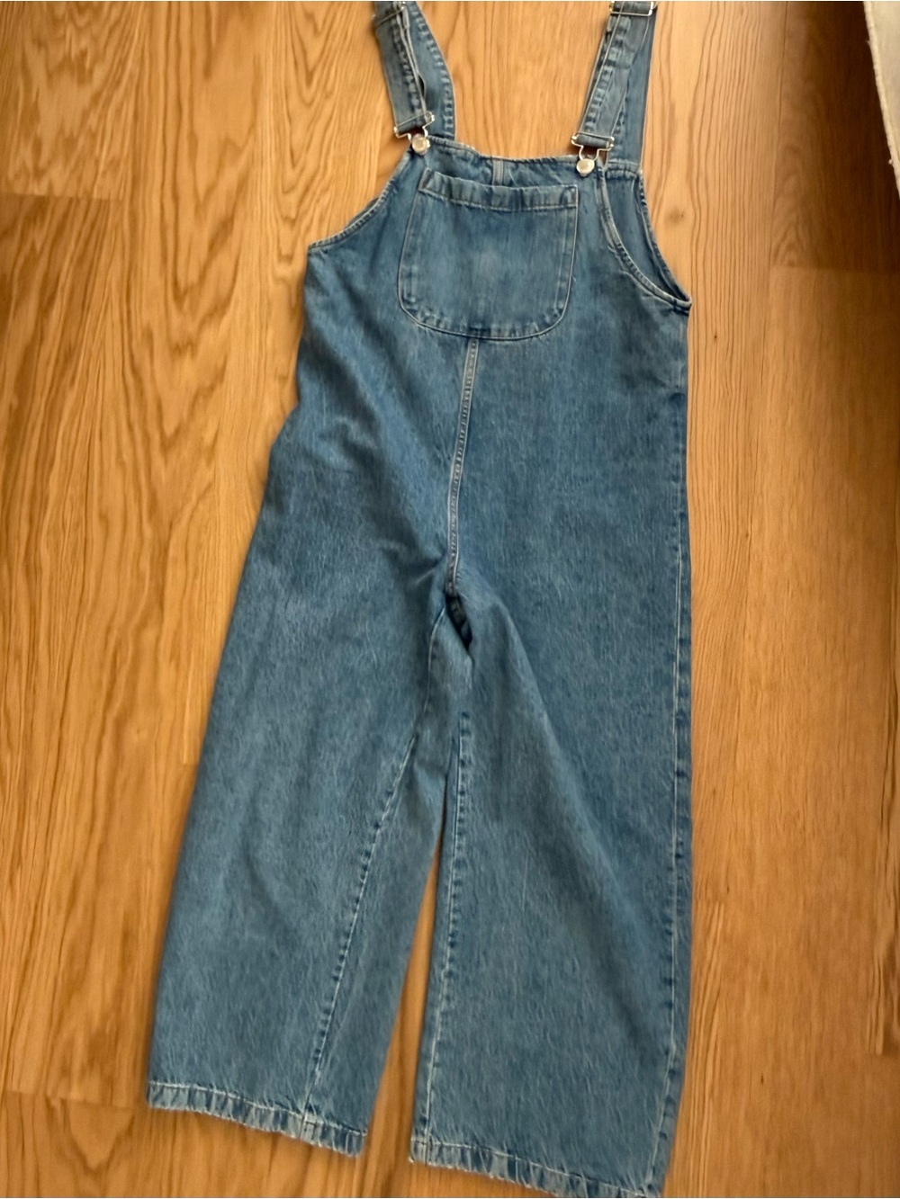 Zara U back denim overalls size S